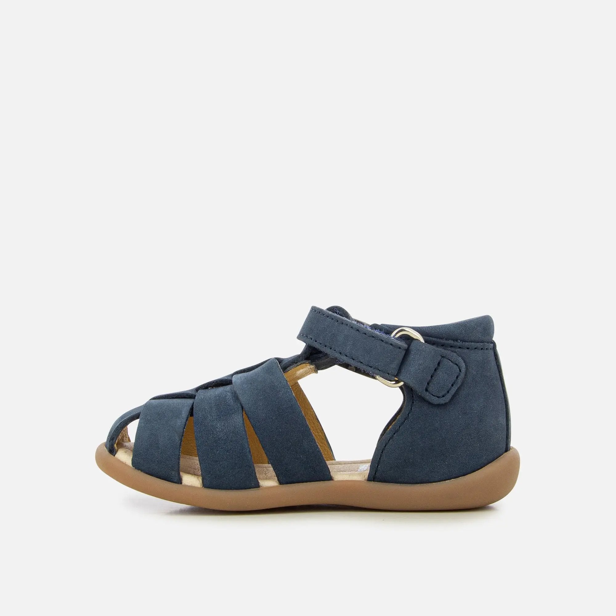 pom-d-api-stand-up-papy-sandales-premiers-pas-gar-on-marine-nubuck image 3