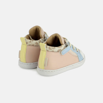 shoo-pom-bouba-bi-zip-chaussures-premiers-pas-b-b-rose-bleu-nappa image 3