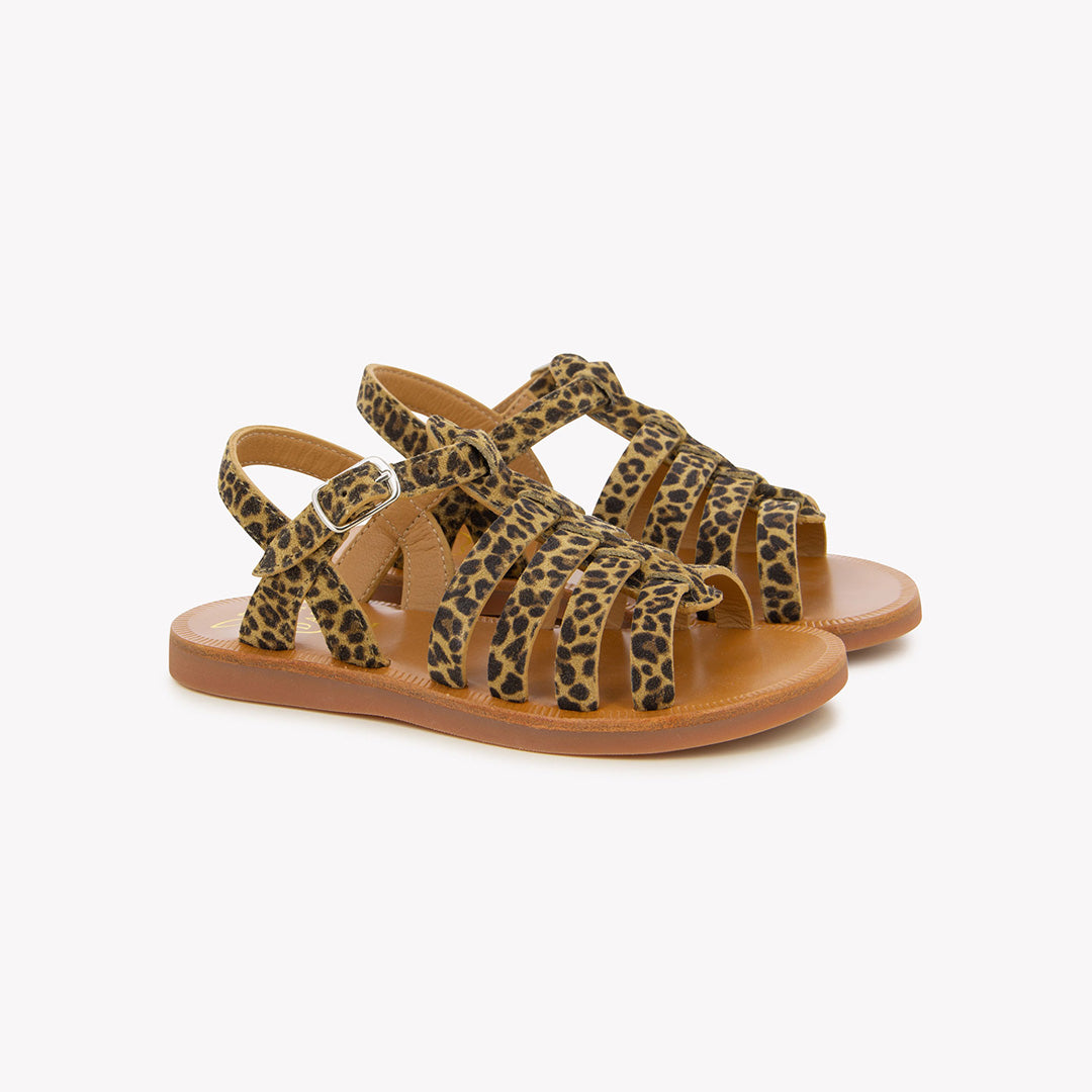 pom-d-api-plagette-strap-sandale-enfant-mini-leo-sahara image 1