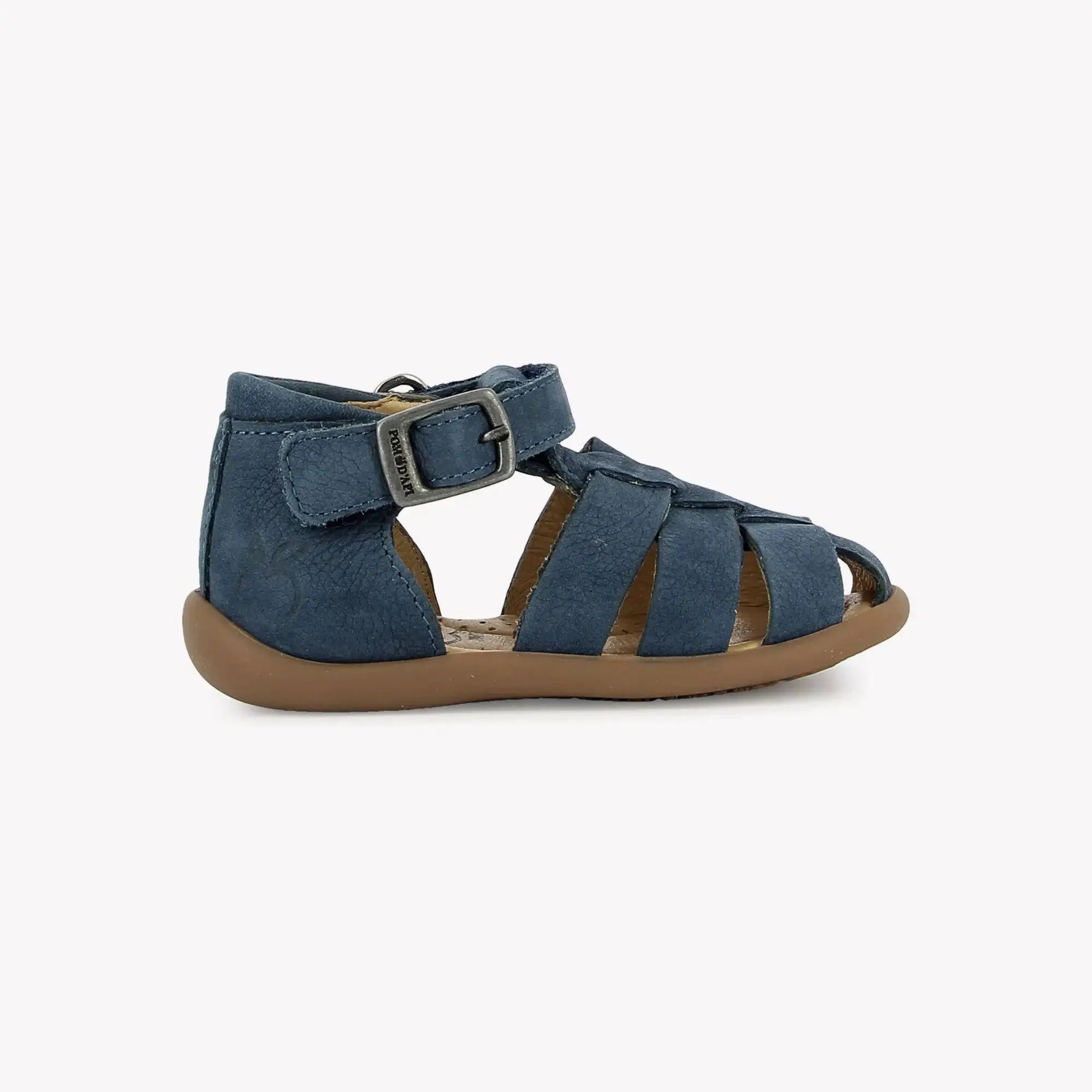 pom-d-api-stand-up-papy-sandale-b-b-nubuck-jeans image 4