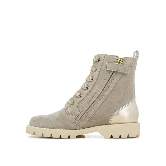shoo-pom-misty-ranger-bottine-montante-enfant-cuir-velours-gris image 2