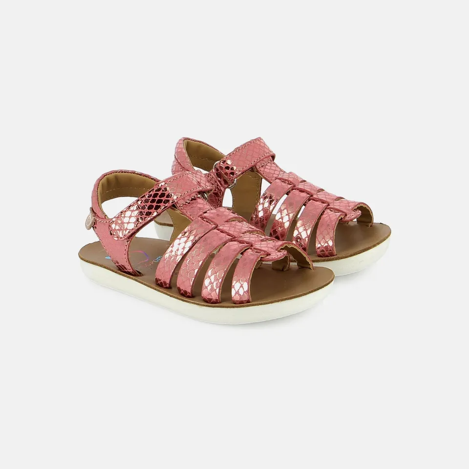 shoo-pom-goa-spart-sandales-cuir-enfant-cherry image 1