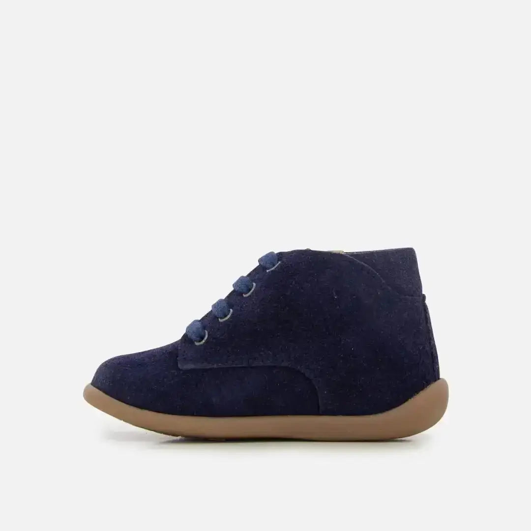 pom-d-api-stand-up-derby-chaussure-premiers-pas-velours-navy image 3