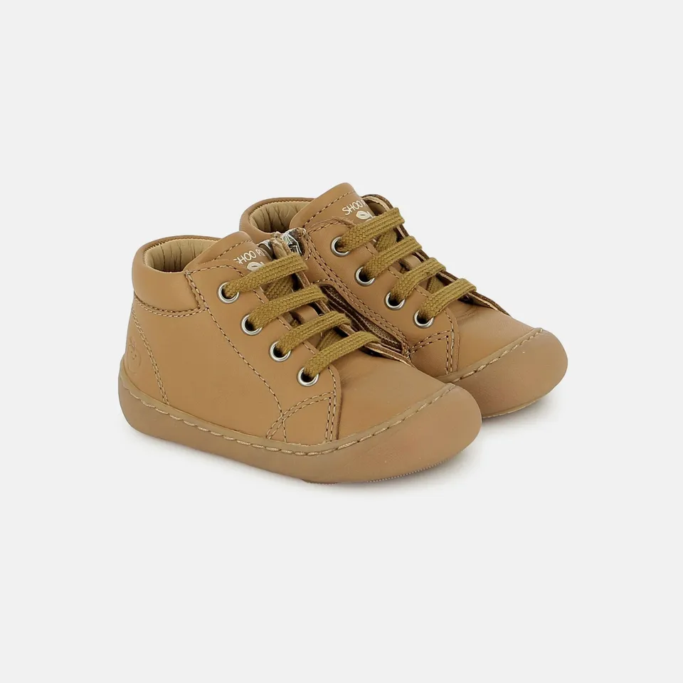 shoo-pom-plum-lace-baskets-barefoot-b-b-nappa-camel-clair-lacets image 1