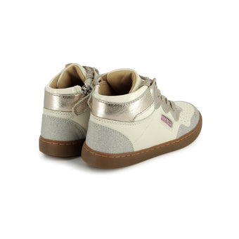 shoo-pom-kiri-basket-montante-enfant-blanc-cuir-lacets-zip image 3