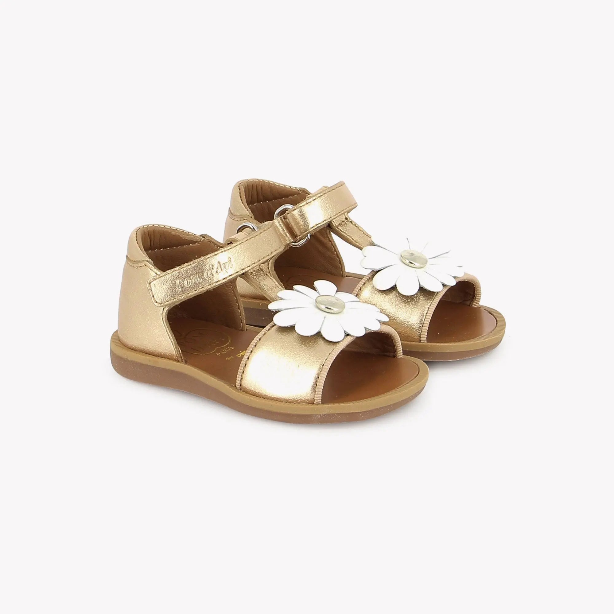 pom-d-api-poppy-big-flo-sandale-fille-ivory image 2