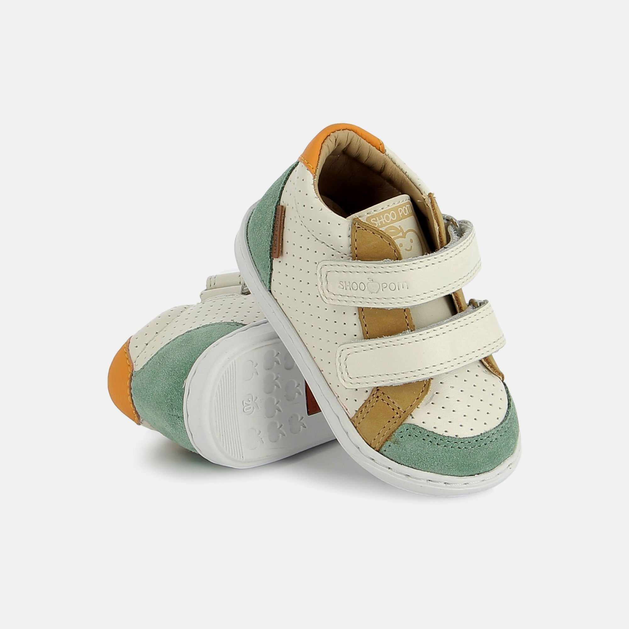 shoo-pom-bouba-box-easy-chaussure-premiers-pas-gar-on-craie-thym image 3
