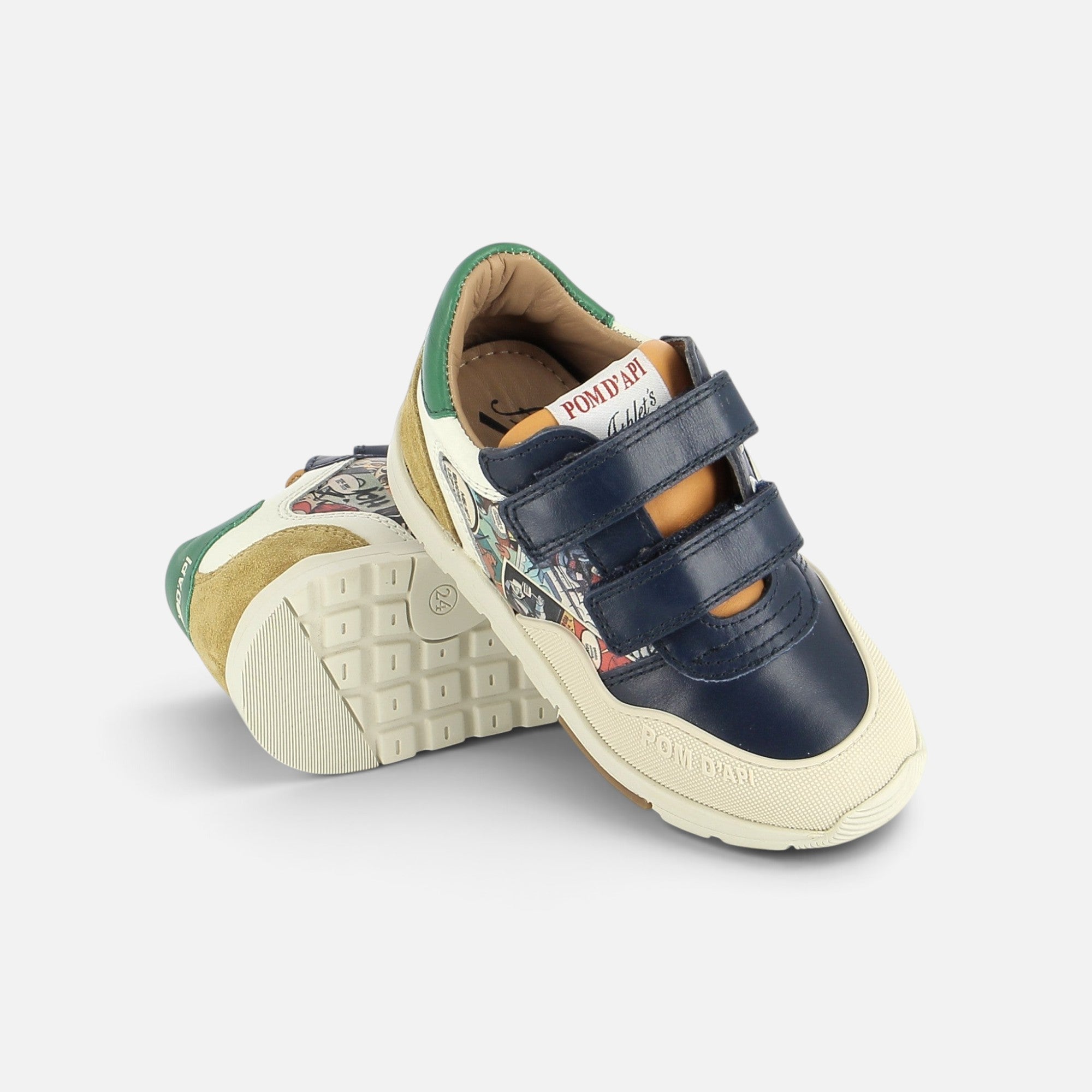 pom-d-api-pouss-race-bump-basket-scratch-gar-on-marine-multi-nappa image 2