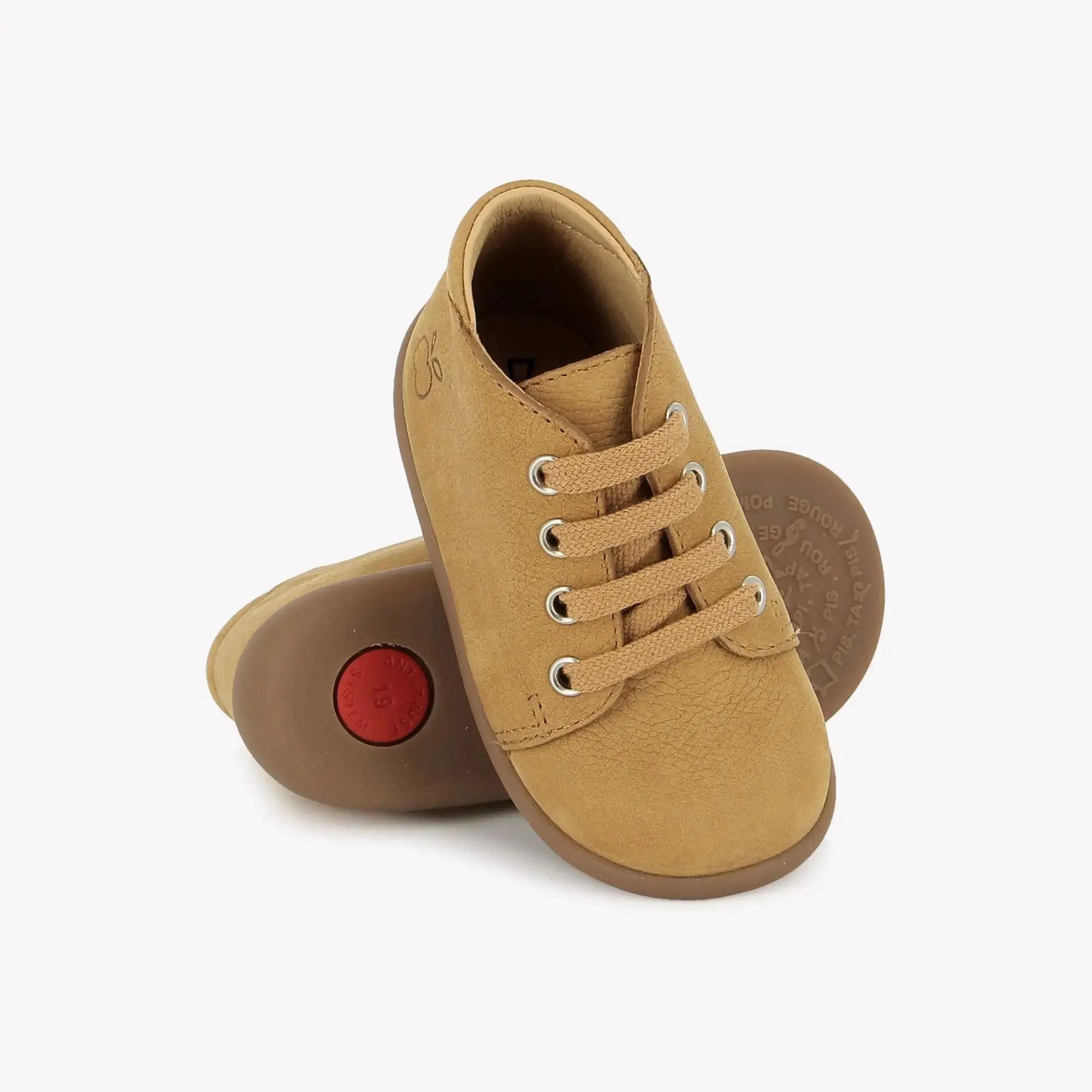 pom-d-api-stand-up-bottine-premiers-pas-nubuck-nougat image 2