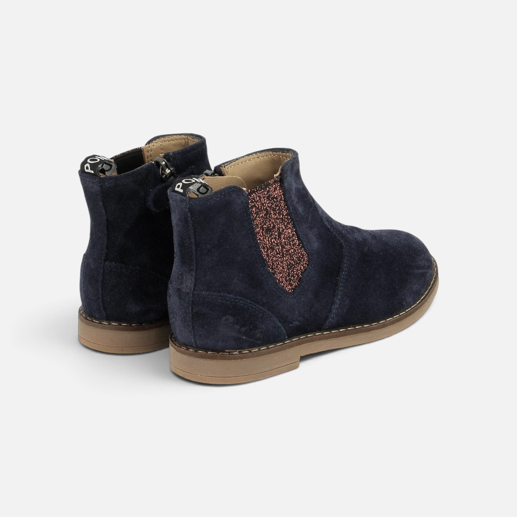 pom-d-api-trip-new-jodzip-chelsea-boot-enfant-cuir-velours-navy image 3