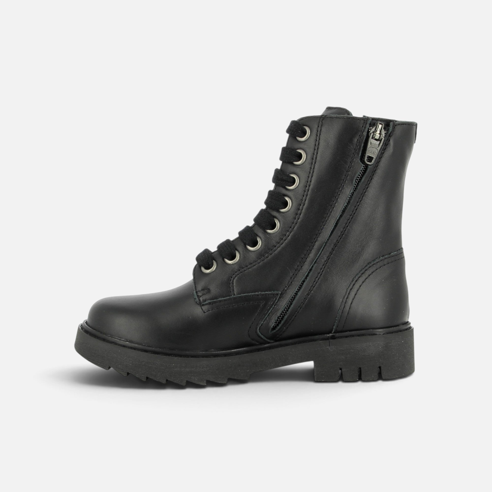 pom-d-api-sid-ranger-boots-cuir-noir-semelle-noire-enfant image 5