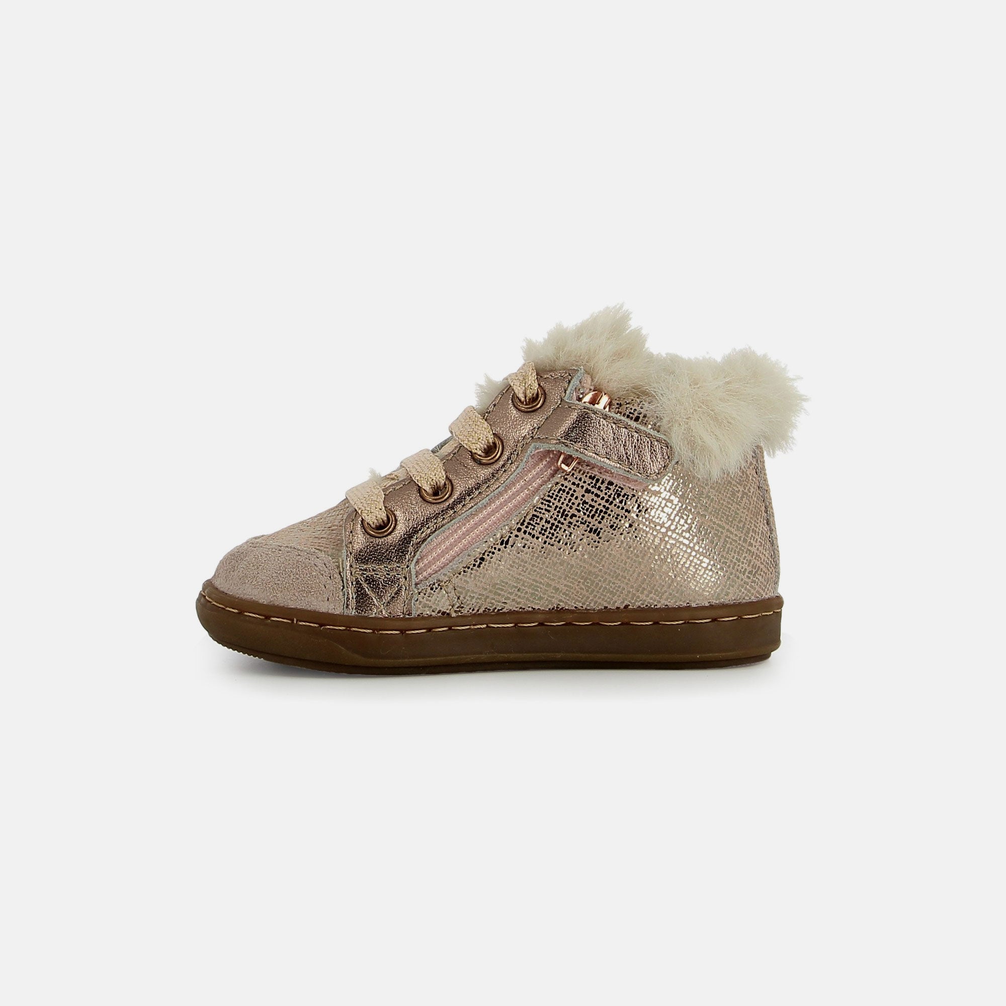 shoo-pom-bouba-zip-hair-bottillon-fille-rose-fourr image 5