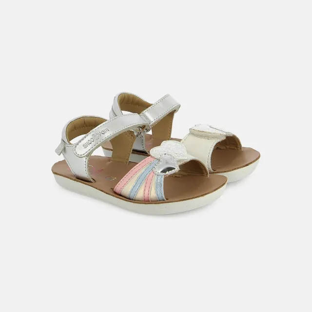 shoo-pom-goa-heart-sandales-cuir-enfant-silver-multi image 1