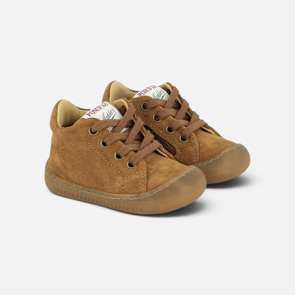 pom-d-api-yaka-walk-barefoot-premiers-pas-velours-camel image 1
