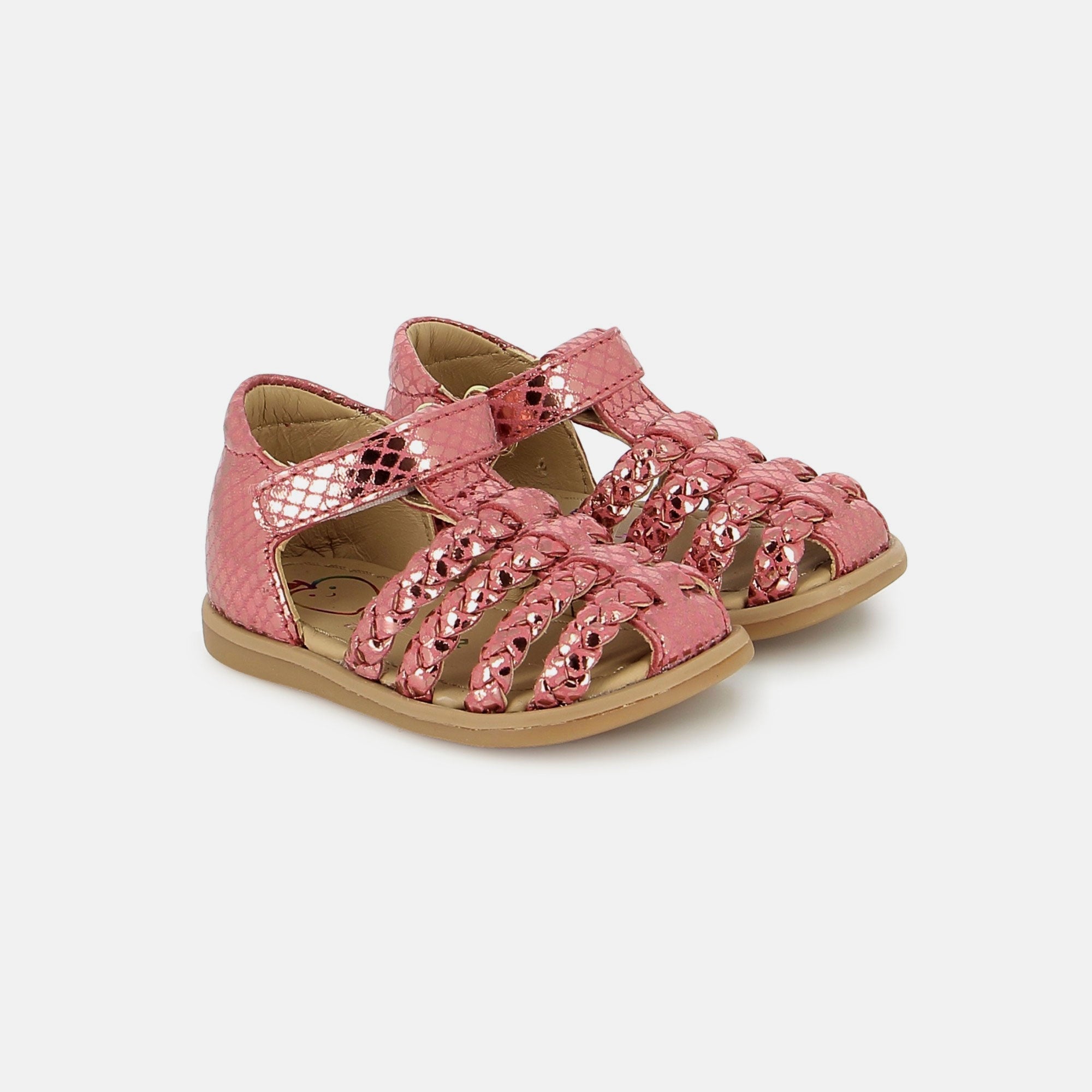 shoo-pom-tity-wowo-sandale-premiers-pas-cuir-lukaa-cherry image 2