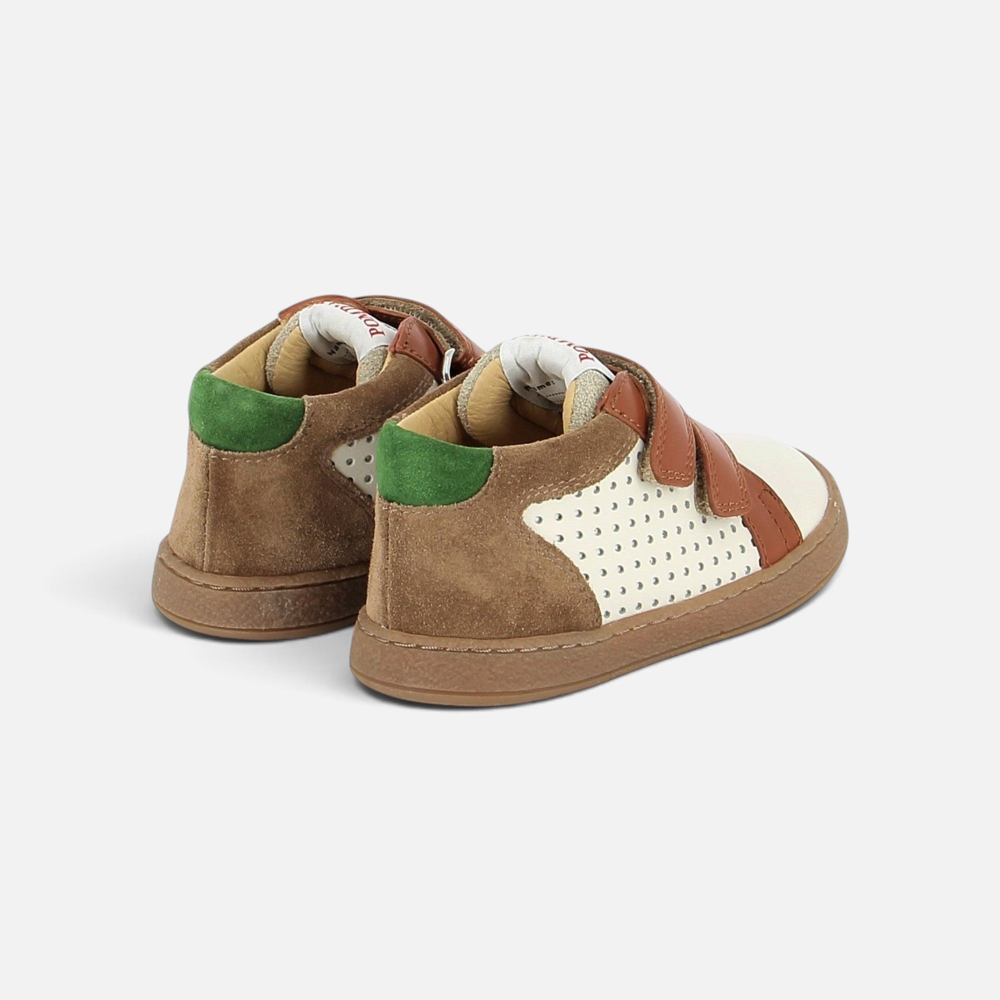 pom-d-api-mousse-easy-perfo-nappa-velours-crema-marron-tabac-basket-gar-on image 2