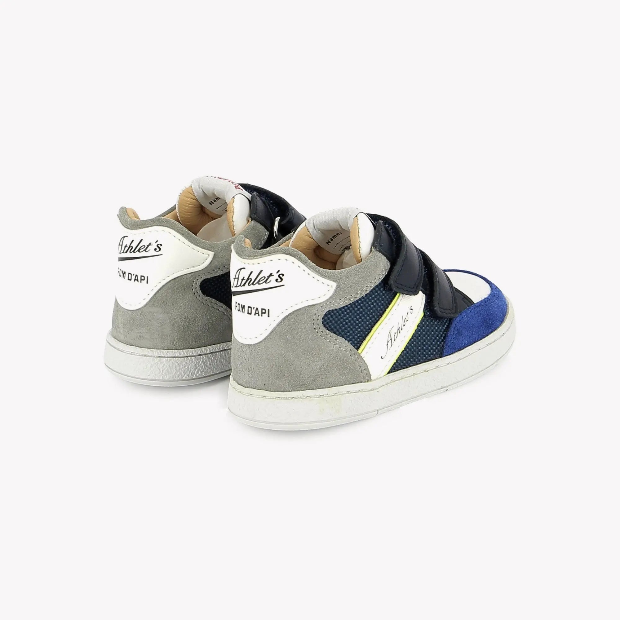 pom-d-api-mousse-easy-racing-basket-enfant-off-white-marine image 3