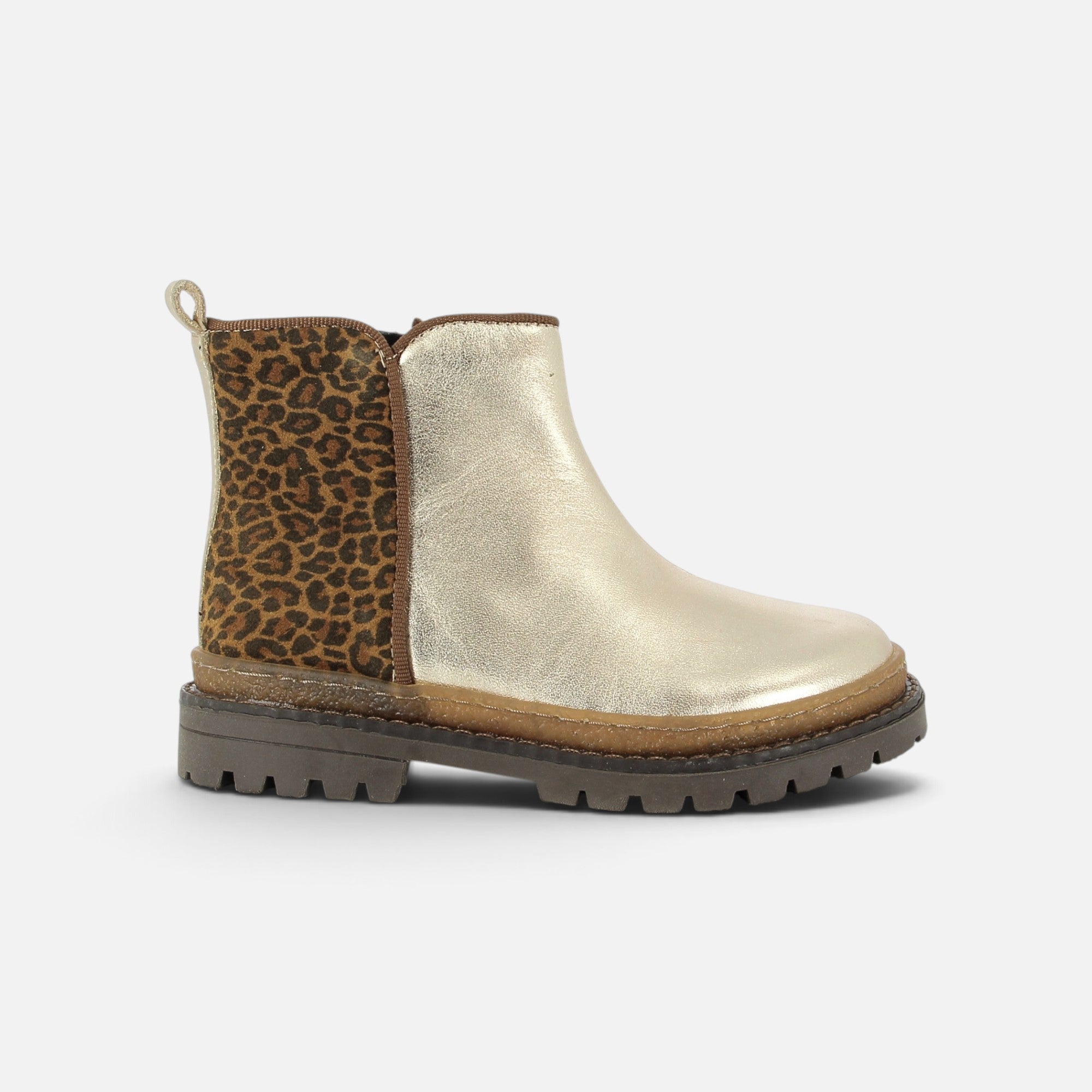 pom-d-api-wall-boots-bottines-fille-platine-naturel image 4