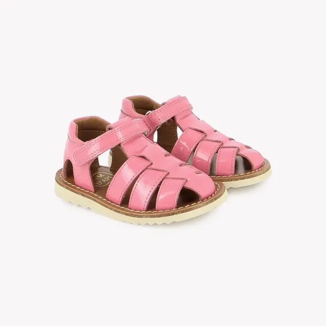 pom-d-api-waff-papy-sandale-fille-bubble-gum-vernis-m-tal image 1