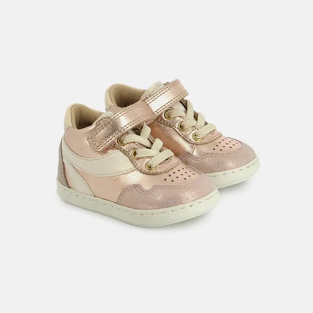 shoo-pom-bouba-ziva-chaussure-premiers-pas-copper-pearl-fille image 1