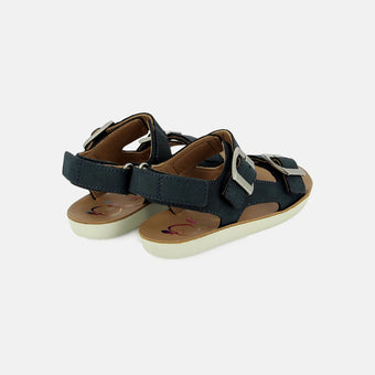 shoo-pom-goa-back-easy-sandales-enfant-cuir-nubuck-bleu-profond image 3