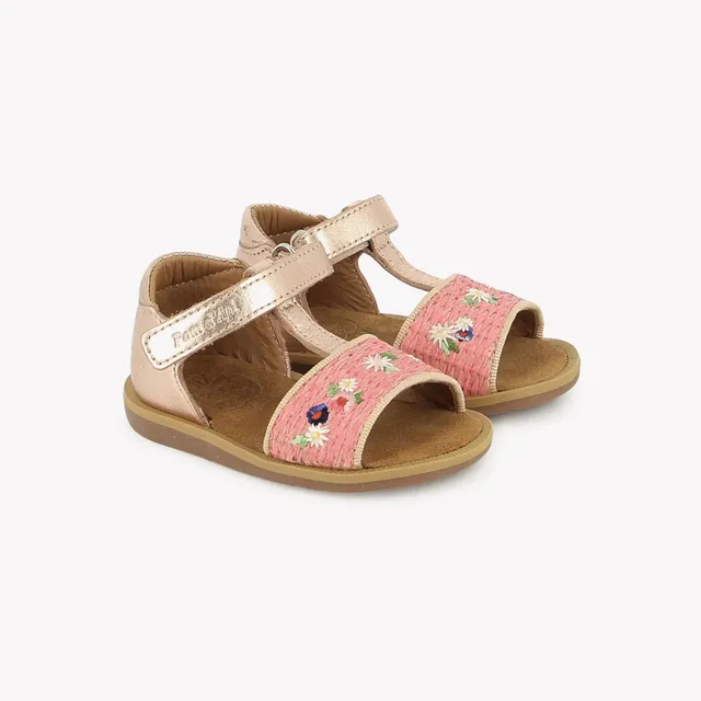 pom-d-api-poppy-air-natur-sandales-premiers-pas-fille-cuivre-azal-a image 1