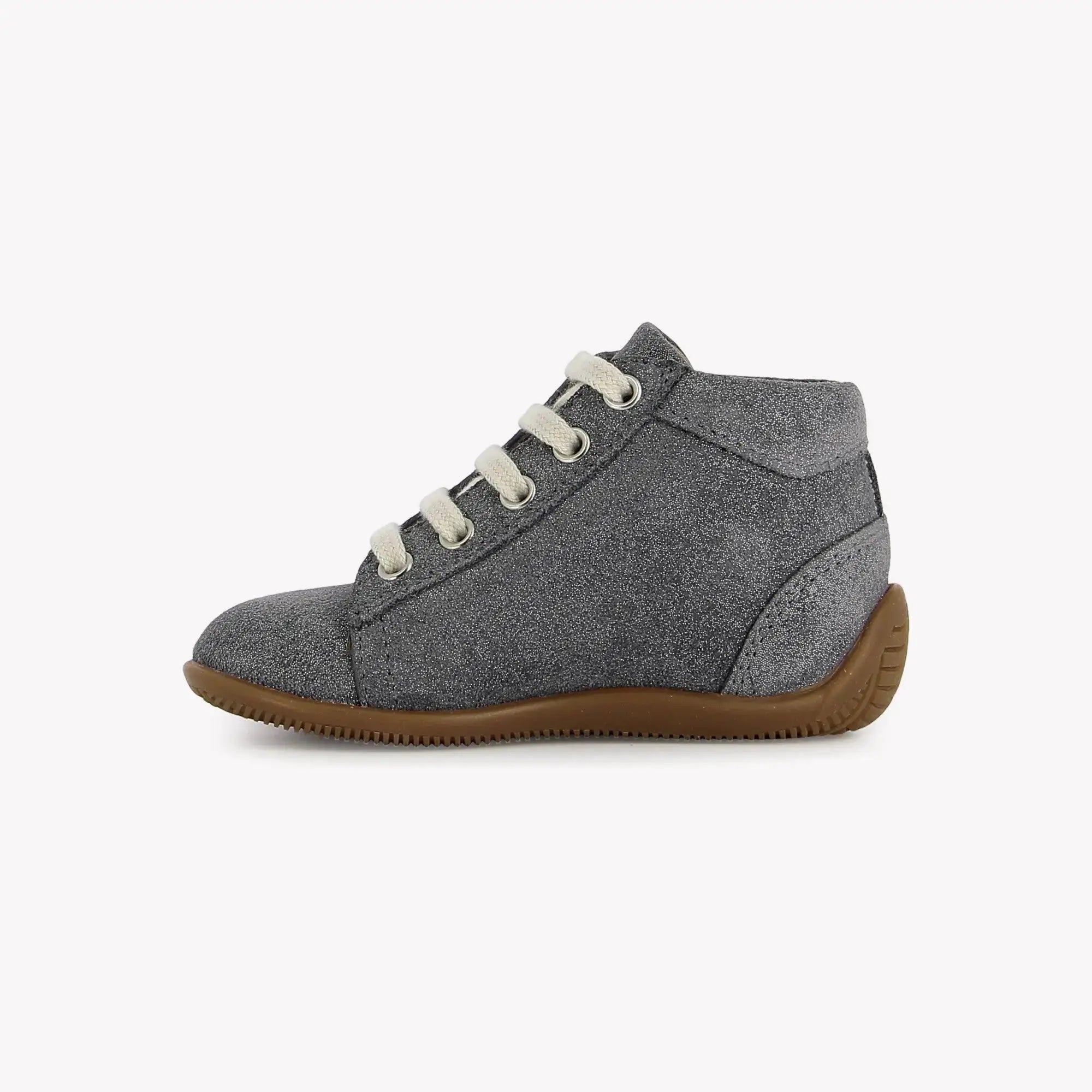 pom-d-api-shoemi-lace-star-basket-premiers-pas-gris-paillet image 5