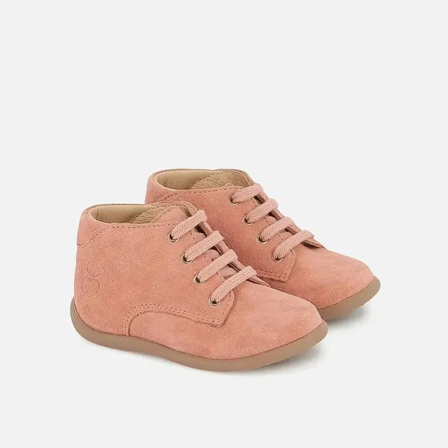 pom-d-api-stand-up-derby-boots-premiers-pas-velours-rose-cameo image 1