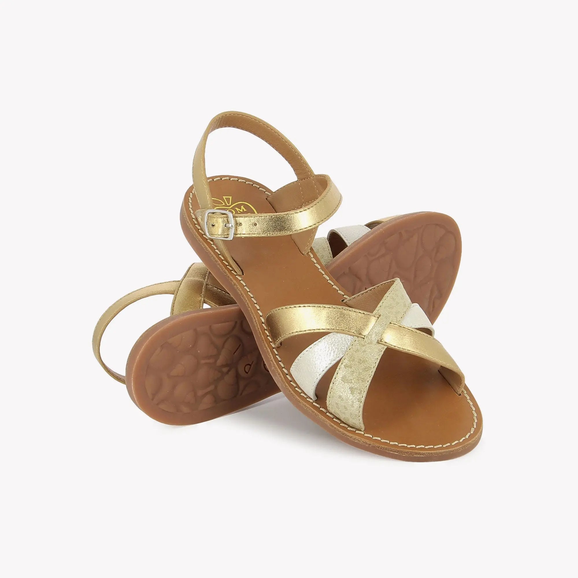 pom-d-api-plage-curv-retro-sandale-dor-platino-craie-31-40 image 2