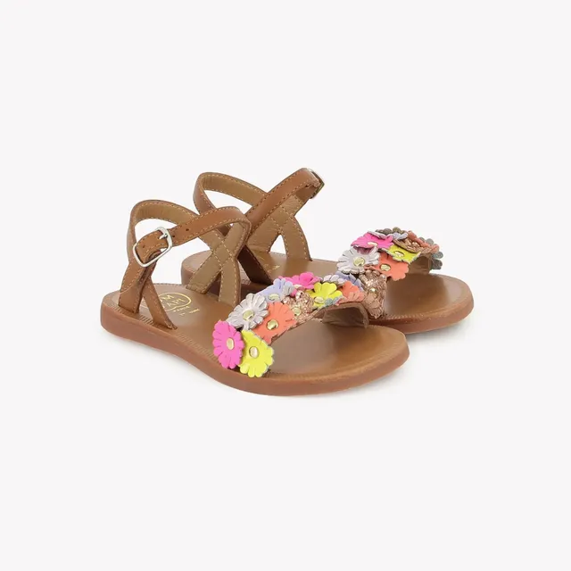 pom-d-api-plagette-multi-flo-sandale-fille-cuero-multi image 1