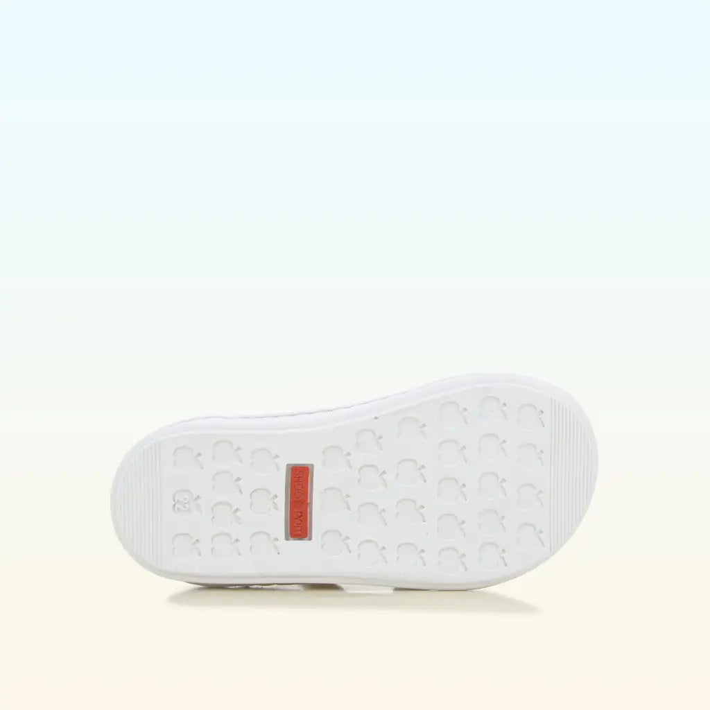shoo-pom-bouba-zip-box-basket-premiers-pas-cuir-blanc-vert image 5