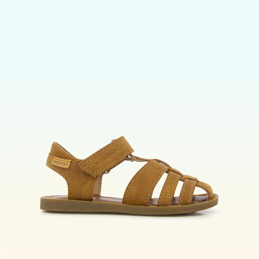 shoo-pom-solar-tonton-sandales-gar-on-textile-camel-bout-ferm-scratch image 2