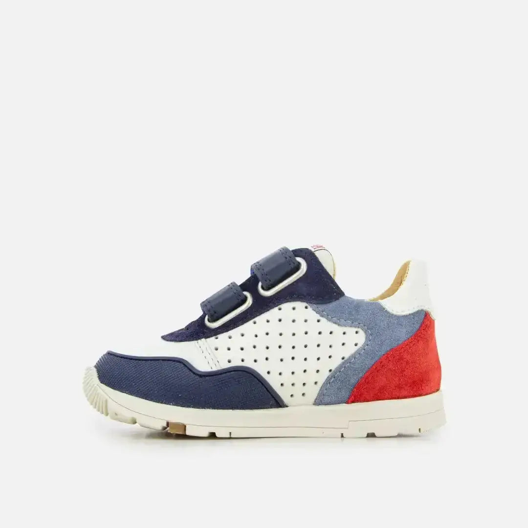 pom-d-api-pouss-bump-perfo-baskets-gar-on-mastic-navy-rouge image 3