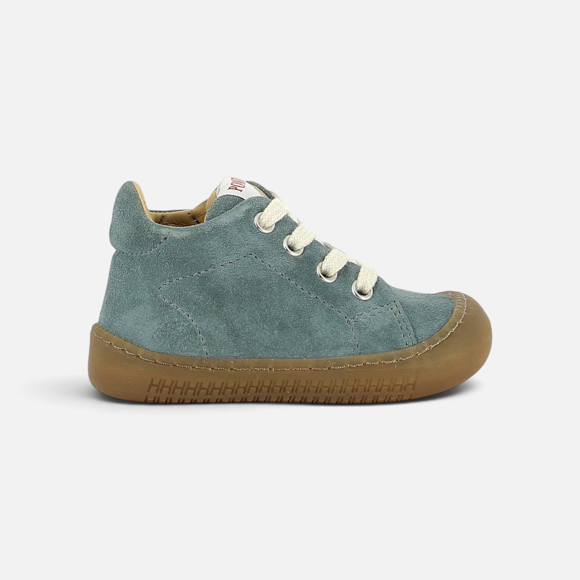 pom-d-api-yaka-walk-chaussure-premiers-pas-gar-on-velours-vert-cinero image 4