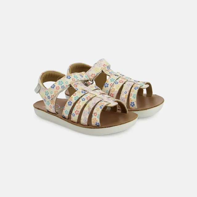 shoo-pom-goa-spart-sandale-cuir-enfant-flo-pearl-bubbles image 1