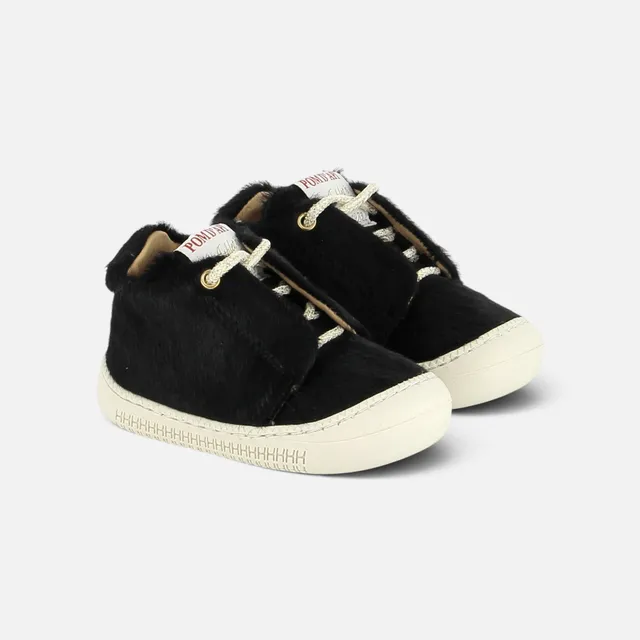 pom-d-api-yaka-speed-pony-chaussures-premiers-pas-fille-noir-barefoot image 1