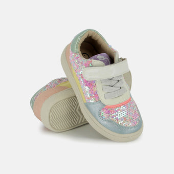 shoo-pom-sp-kix-lo-connect-basket-cuir-fille-white-pearl-sequins image 3