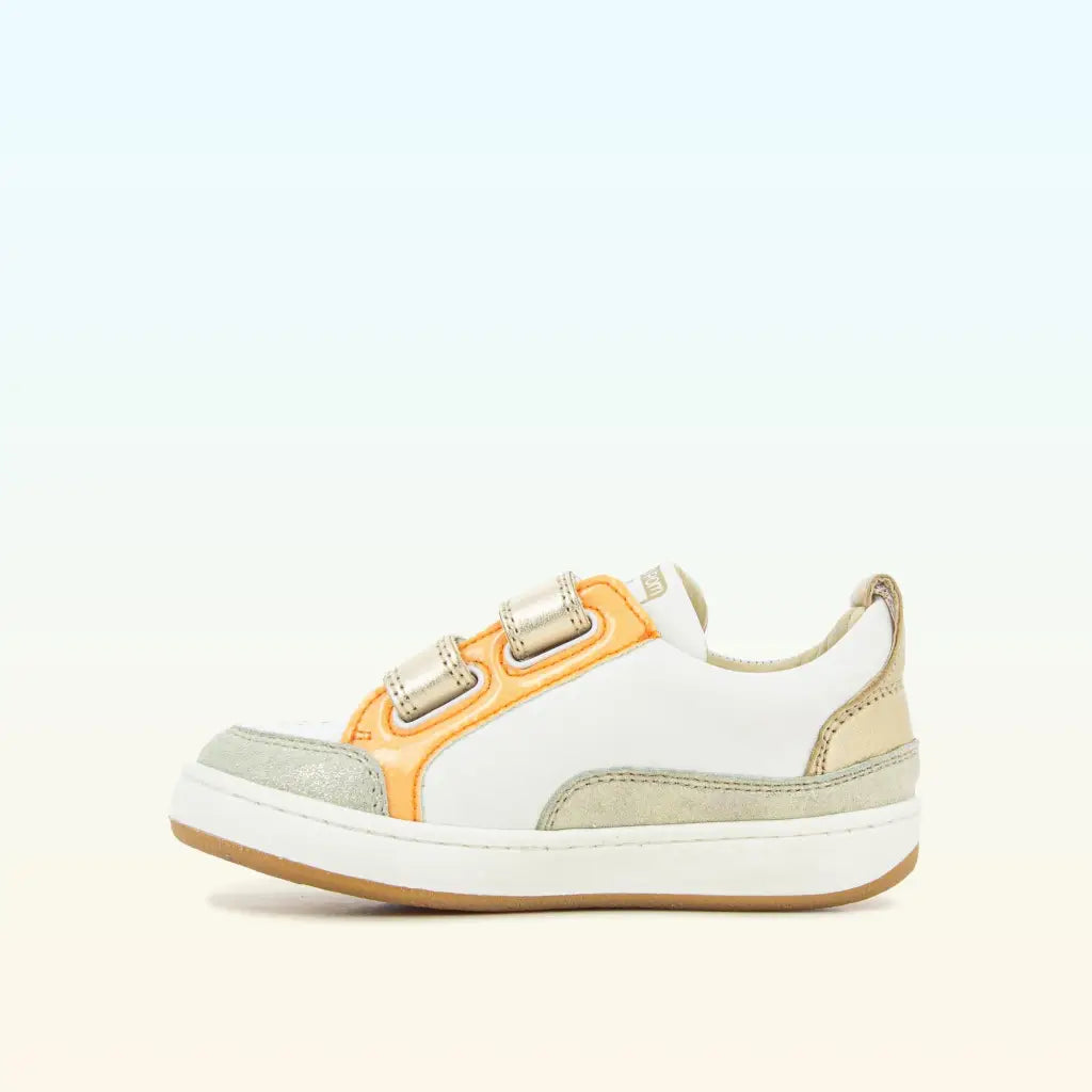 shoo-pom-joggy-teams-new-easy-baskets-enfant-scratchs-cuir-blanc-m-tallis image 4