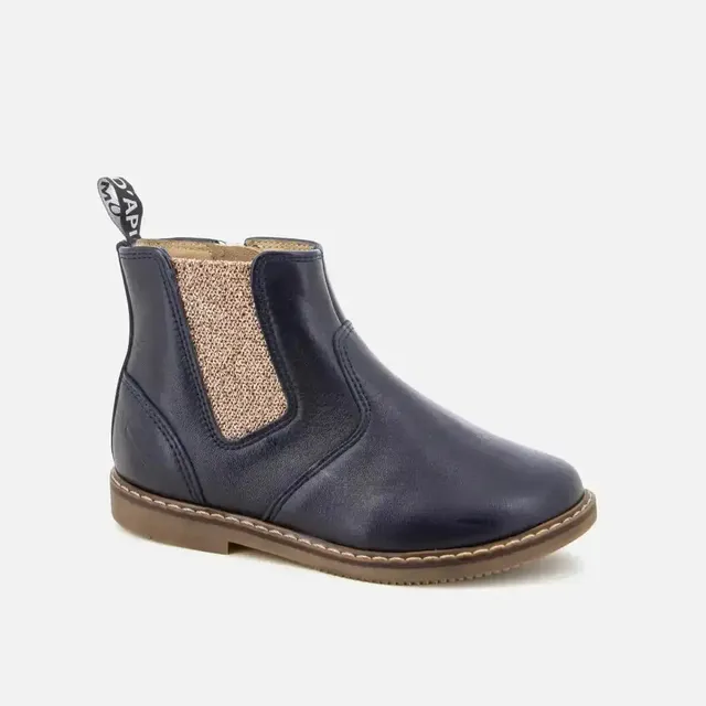pom-d-api-city-jodzip-bottine-enfant-bleu-marine-cuivre image 1