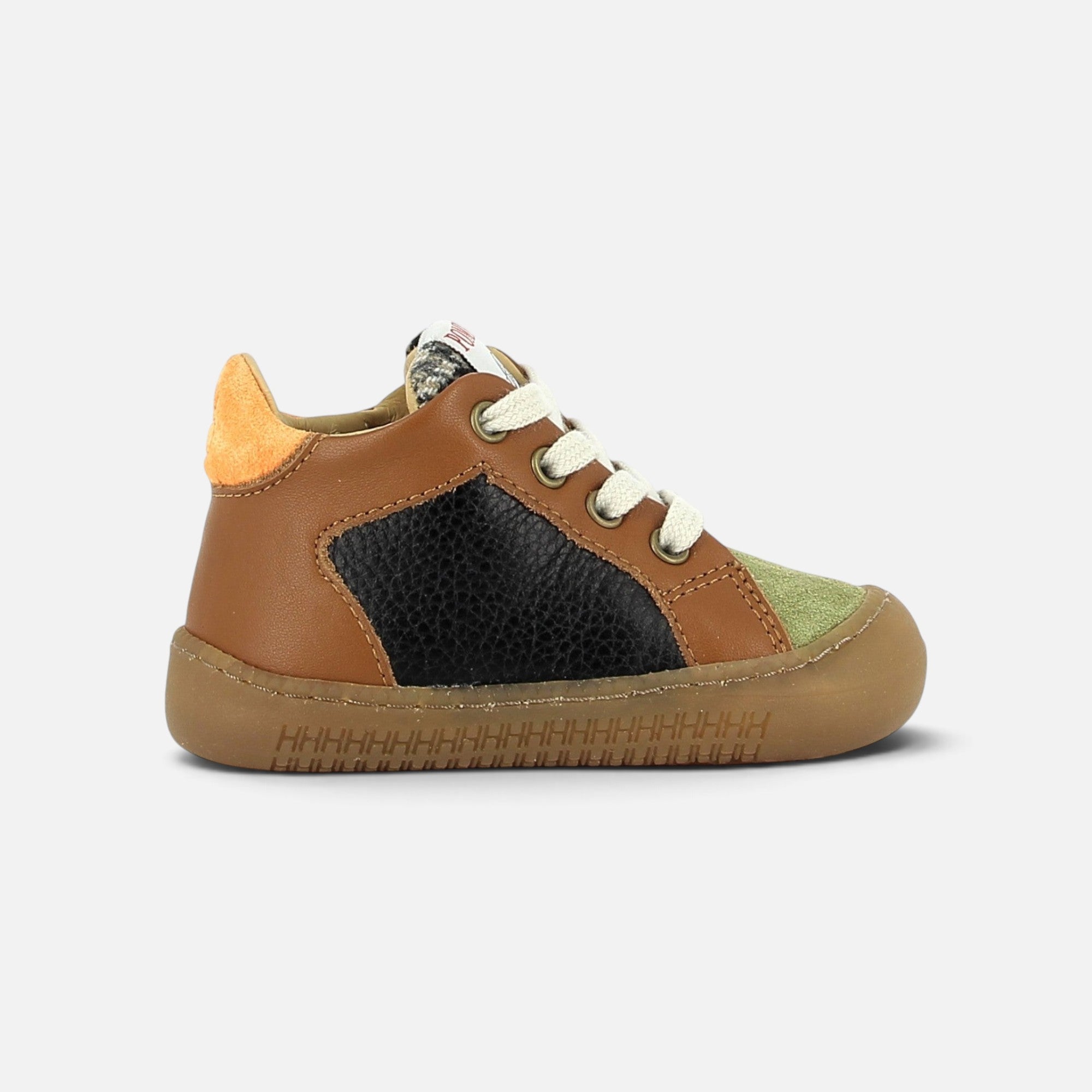 pom-d-api-yaka-star-chaussure-premiers-pas-gar-on-marron-buda-nomada-cuero-navy image 4