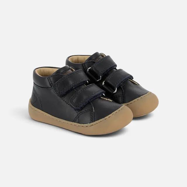 shoo-pom-plum-easy-barefoot-premiers-pas-cuir-sauvage-navy image 1