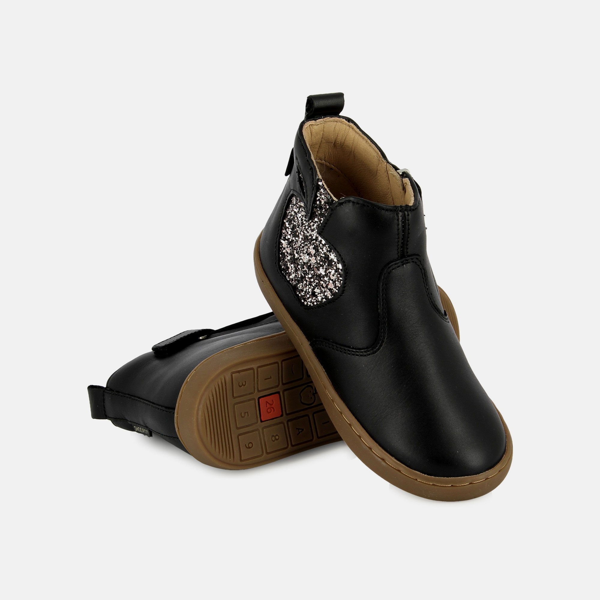 shoo-pom-play-new-apple-bottine-cuir-noir-nappa-gloss-black-metal image 3