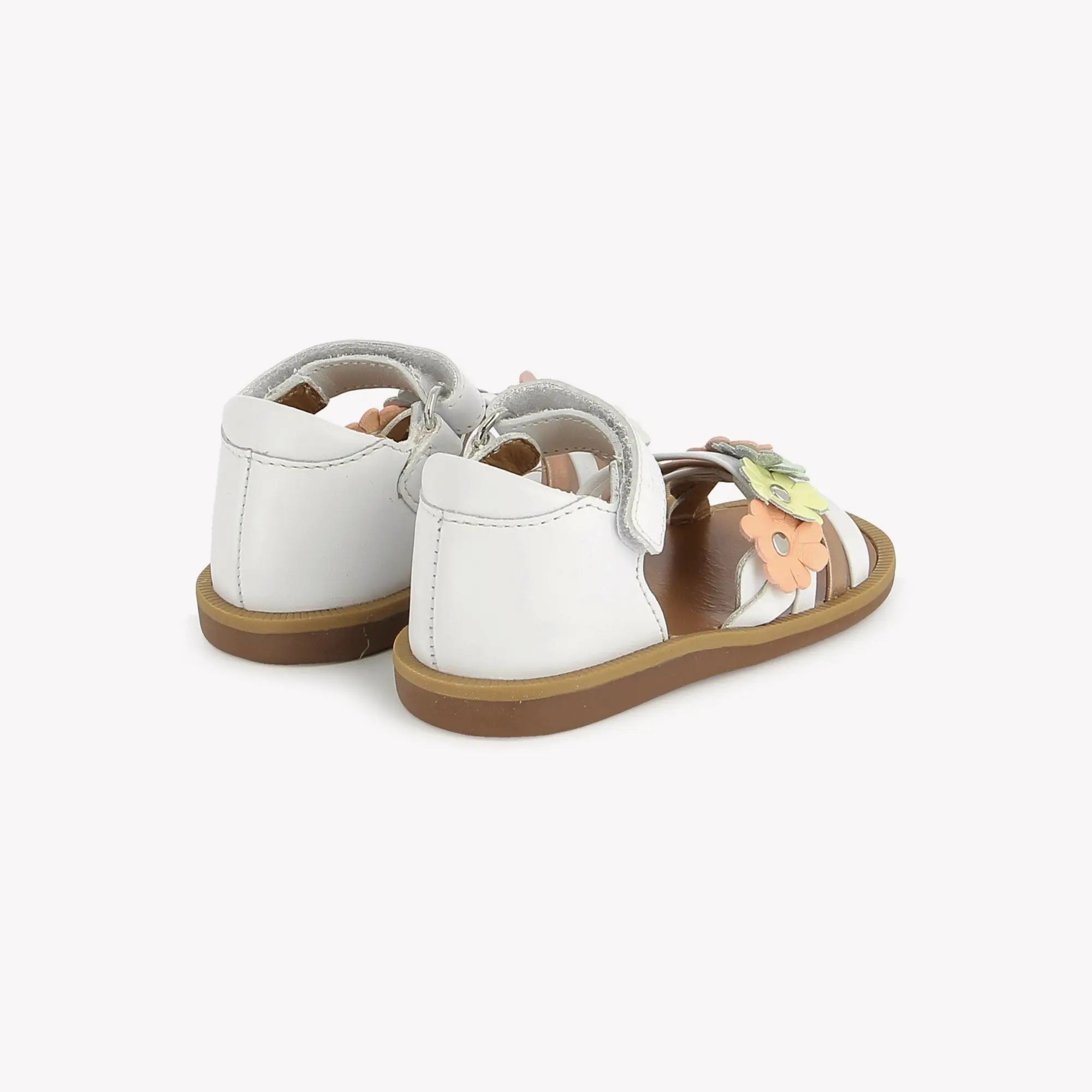 pom-d-api-poppy-multi-flo-sandale-premiers-pas-blanc-pastel image 3