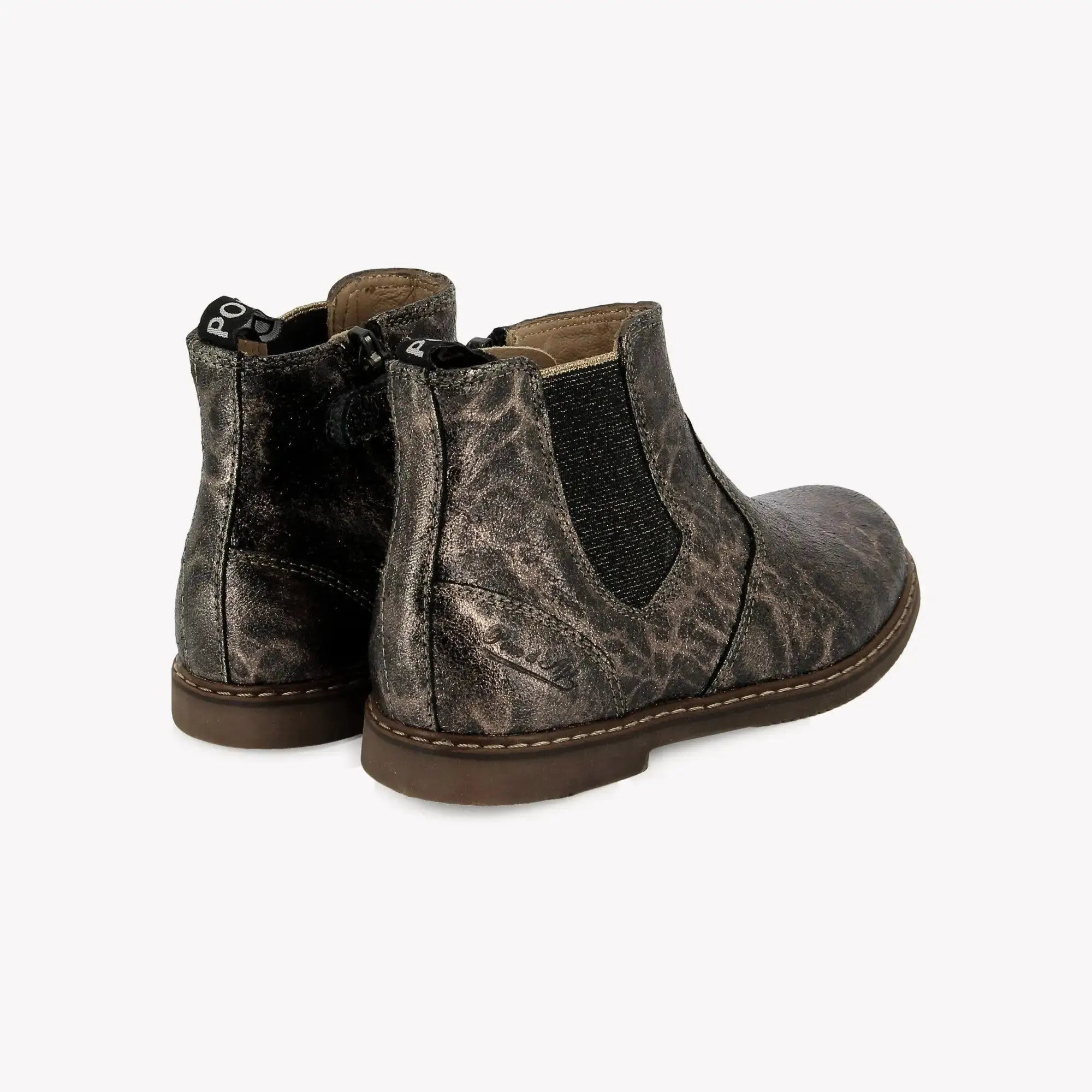 pom-d-api-city-jodzip-bottine-fille-cuir-iris-noir image 2