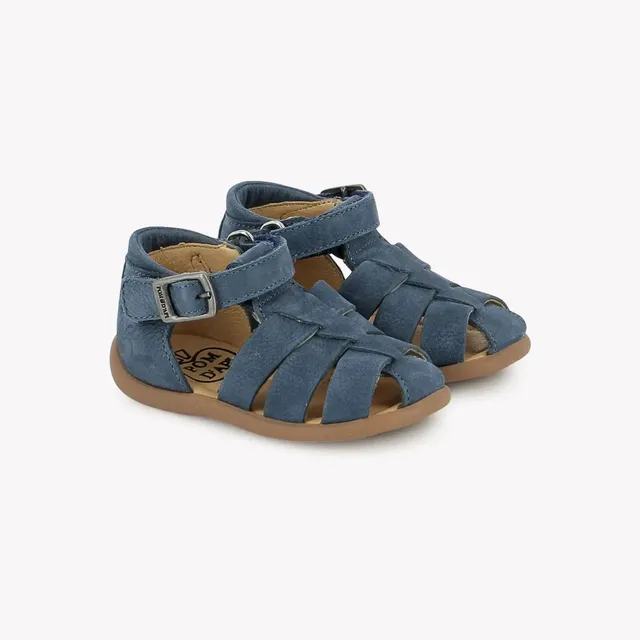 pom-d-api-stand-up-papy-sandale-b-b-nubuck-jeans image 1