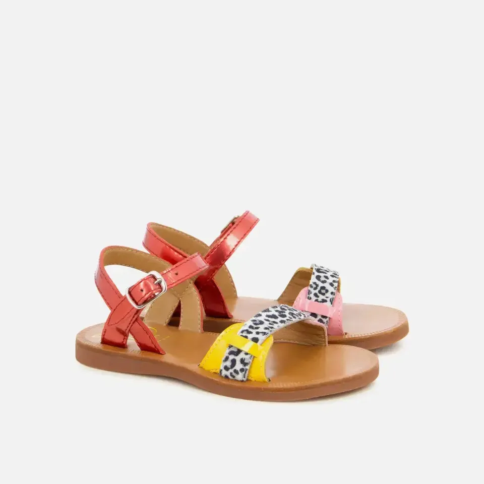 pom-d-api-plagette-avignon-sandale-fille-rouge image 1