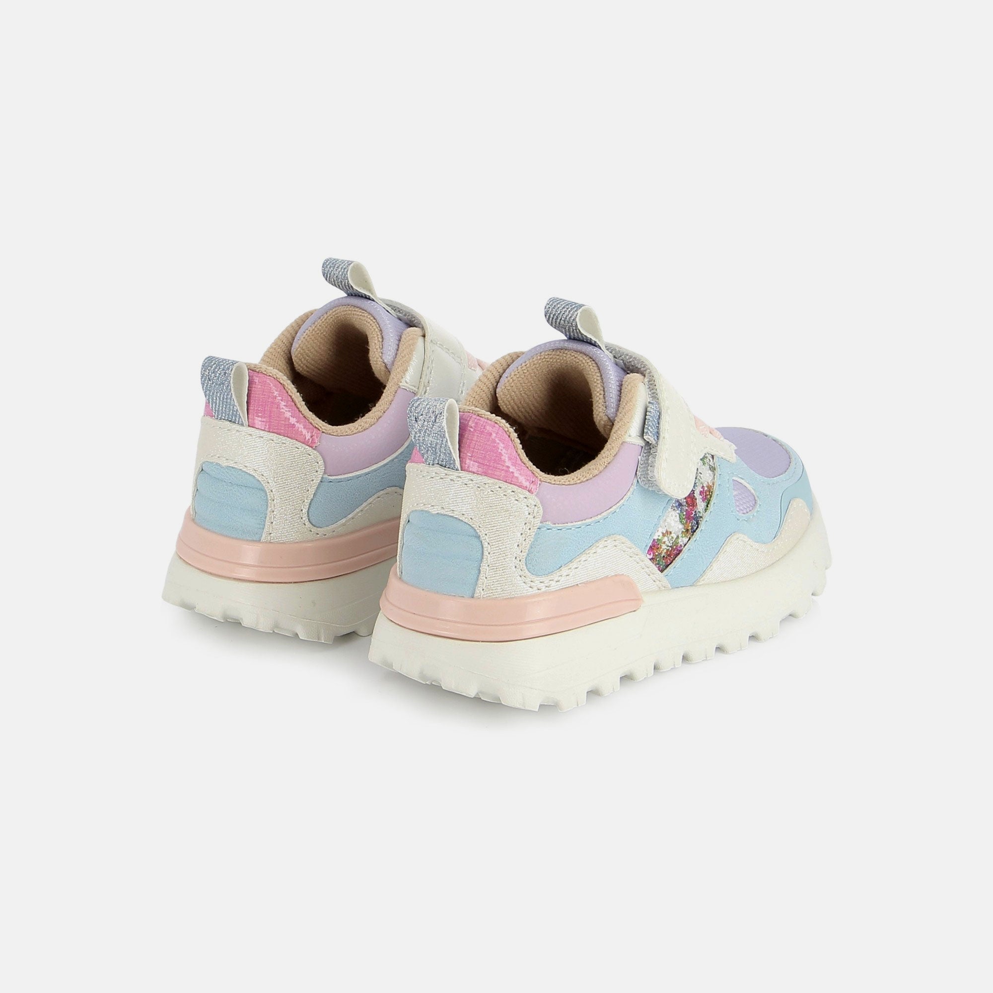 shoo-pom-joggy-scratch-baskets-enfant-flo-lilac-glitter image 3