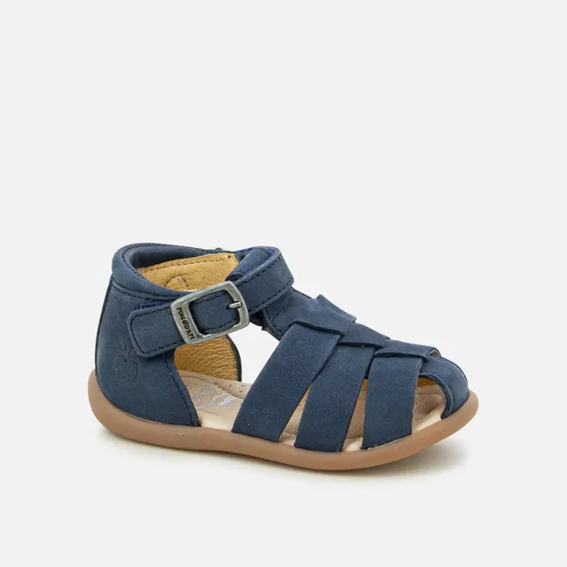 pom-d-api-stand-up-papy-sandales-premiers-pas-gar-on-marine-nubuck image 1