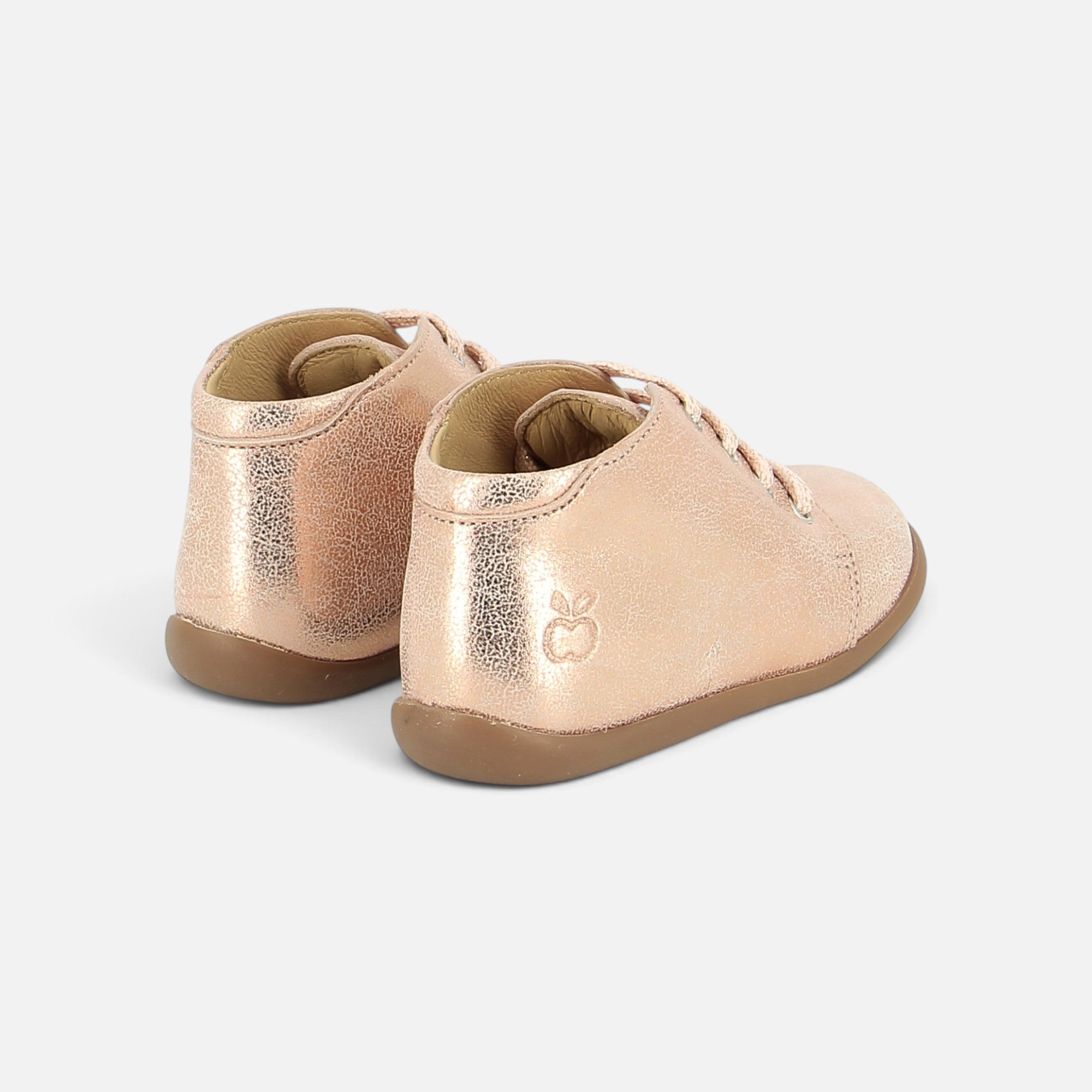 pom-d-api-stand-up-bottine-premiers-pas-fille-nude-rose image 2