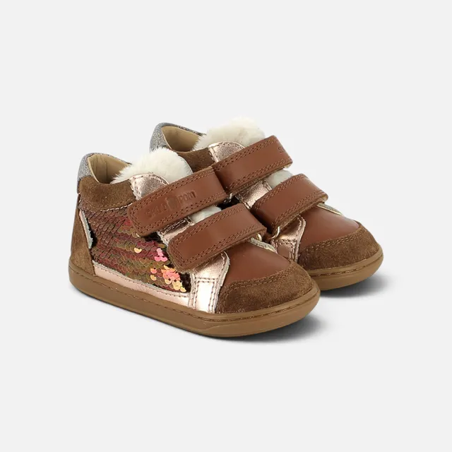 shoo-pom-bouba-easy-co-chaussures-premiers-pas-camel-light-copper image 1